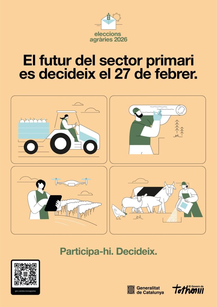 Cartell de les eleccions agràries 2026